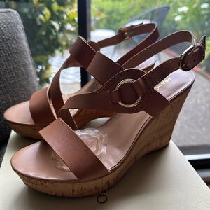 Franco Sarto Tan Cork Wedge ☀️